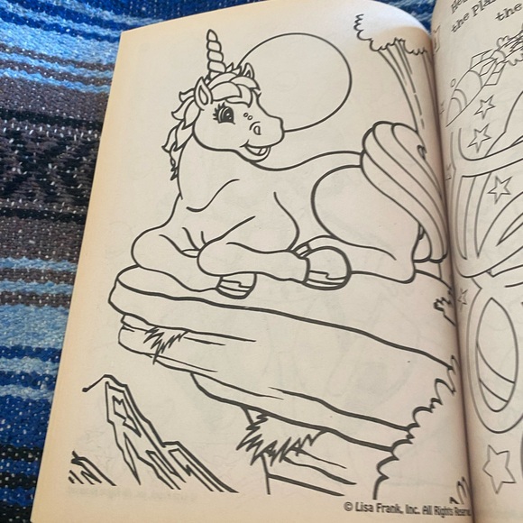 Lisa Frank Coloring Book Unused - Picture 3 of 6